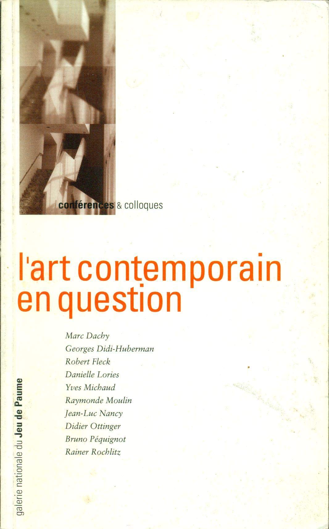 Art contemporain en question book