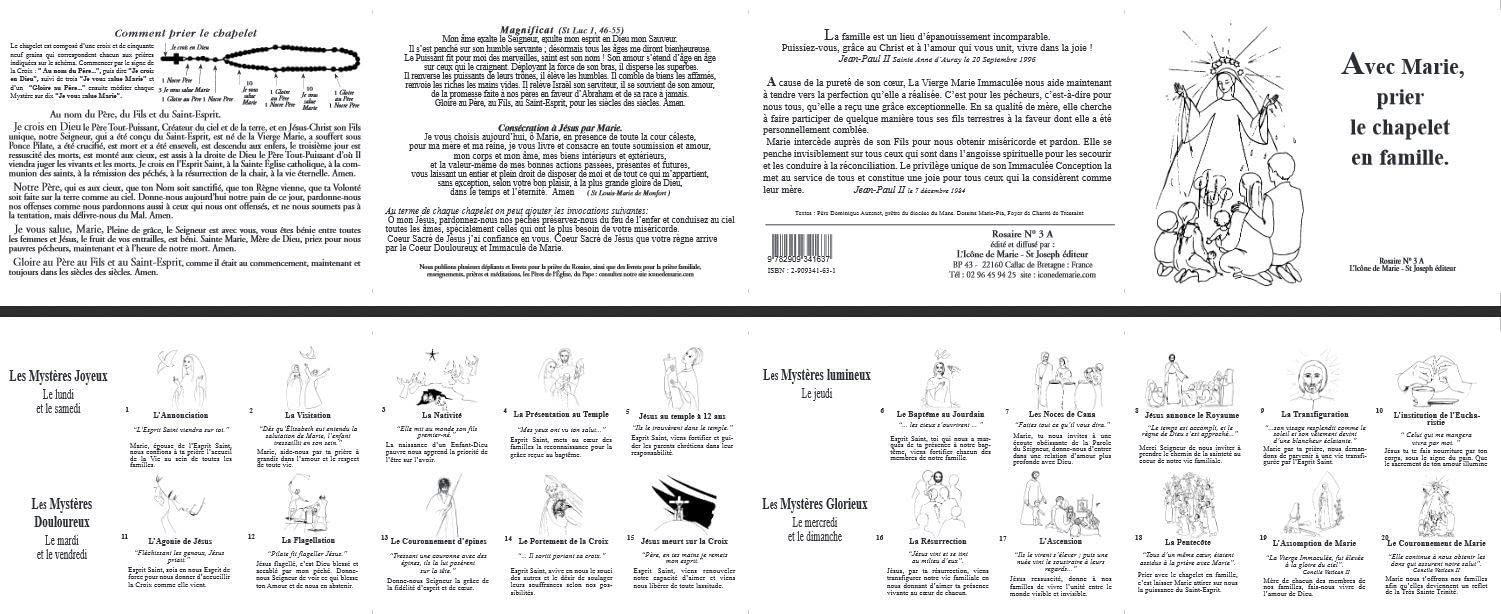 Dépliant rosaire 3a : Prier le chapelet en famille book