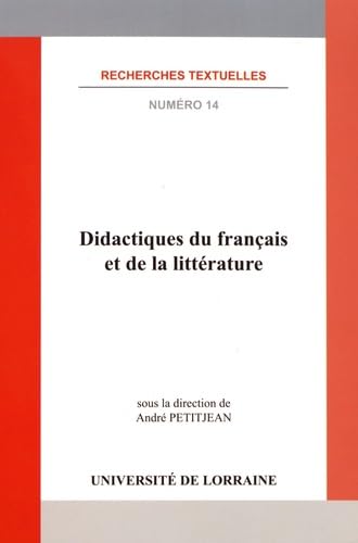 Didactiques du français et de la littérature book