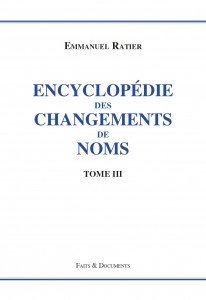 L’Encyclopédie Des Changements De Noms Tome 3 book