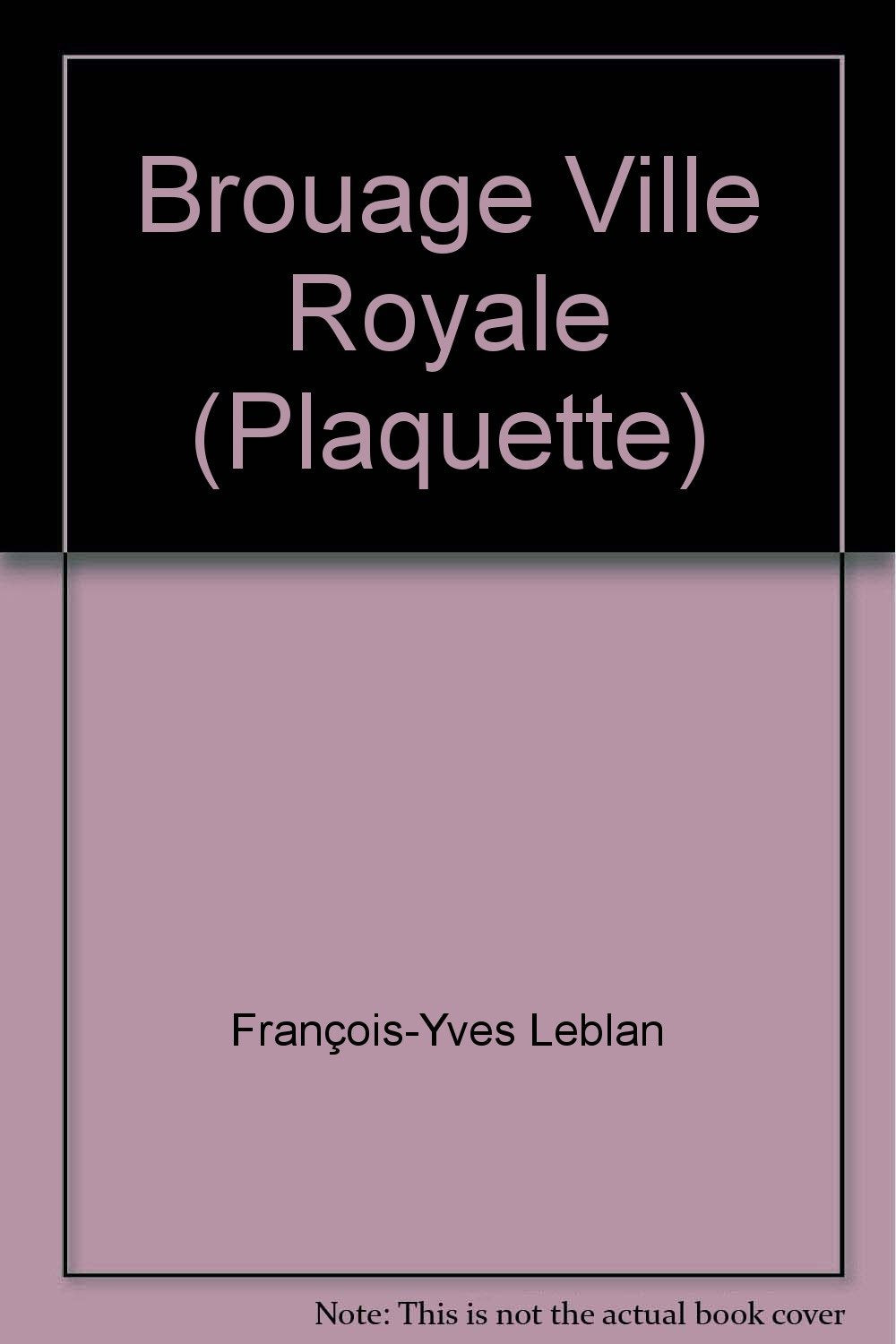 Brouage ville royale book