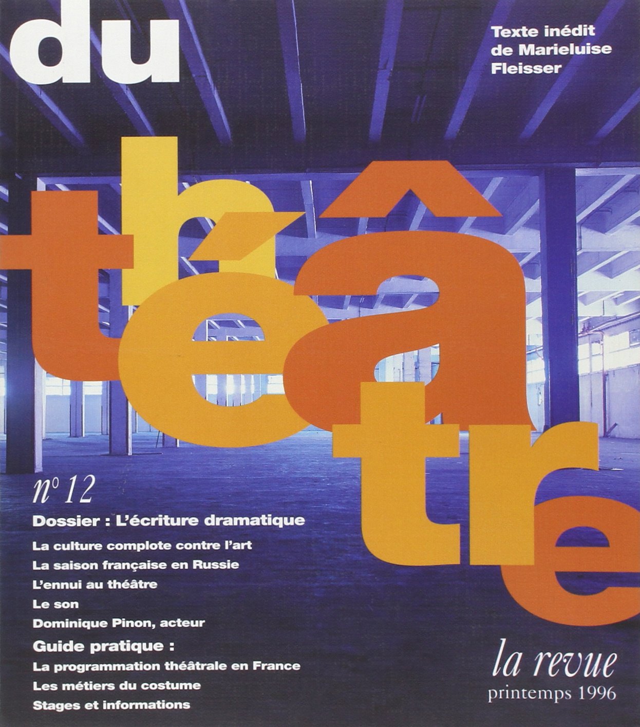 Revue du theatre XII : l'auteur de theatre Books