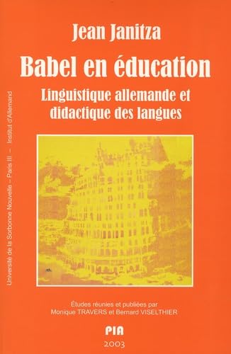 Babel en éducation. LIinguistique allemande et didactique des langues book
