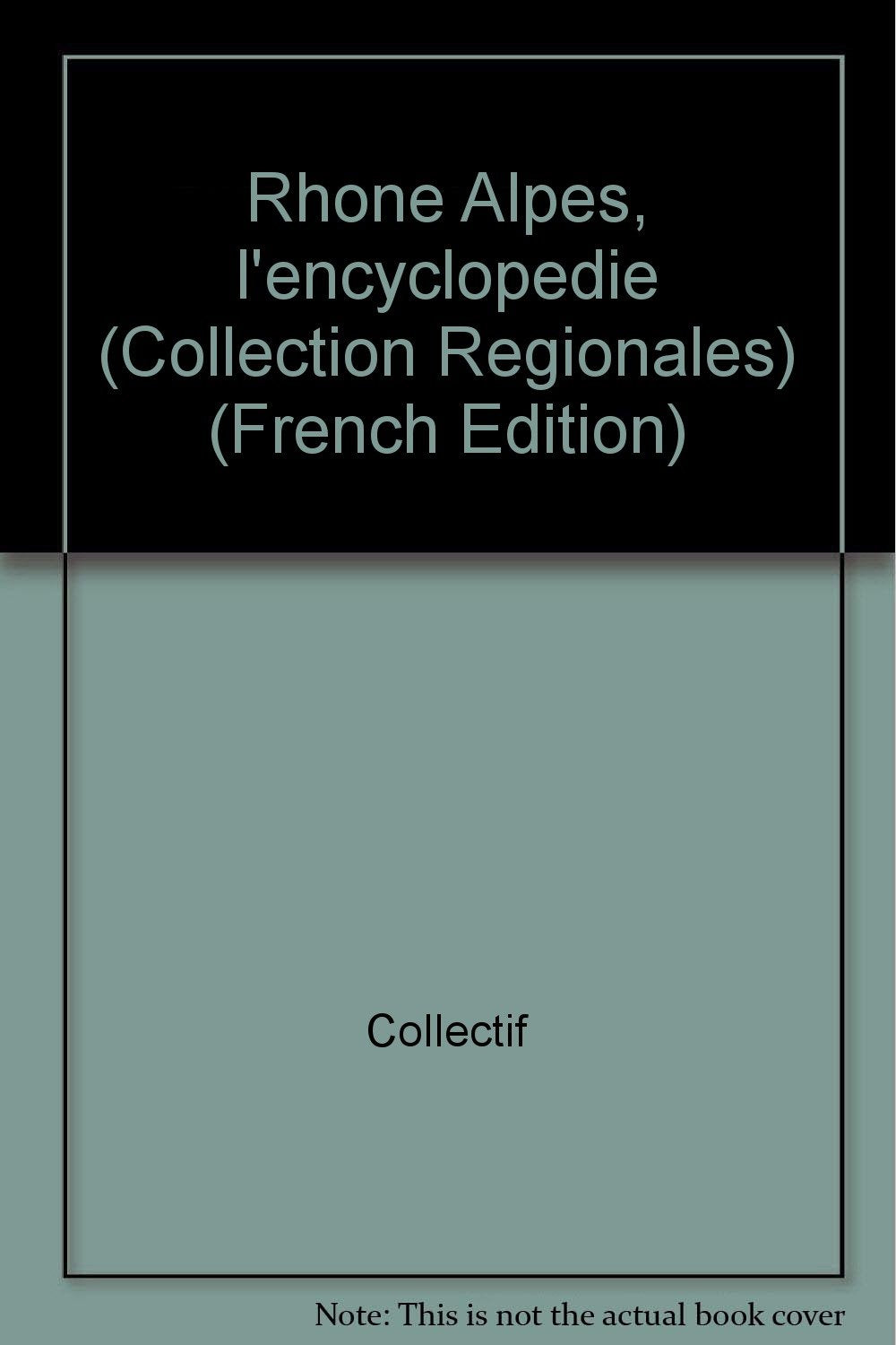 Rhone Alpes, l'encyclopedie (Collection Regionales) (French Edition) book
