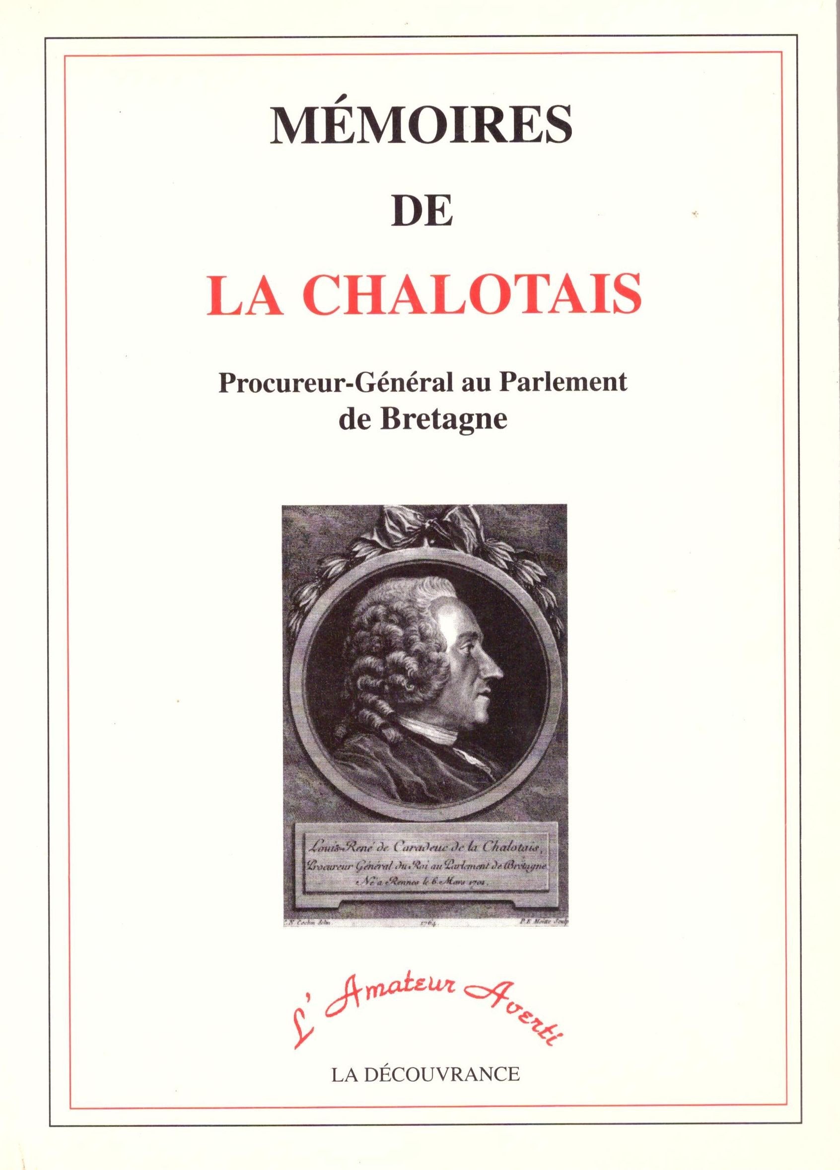 Mémoires de La Chalotais, procureur-général au parlement de bretagne Books