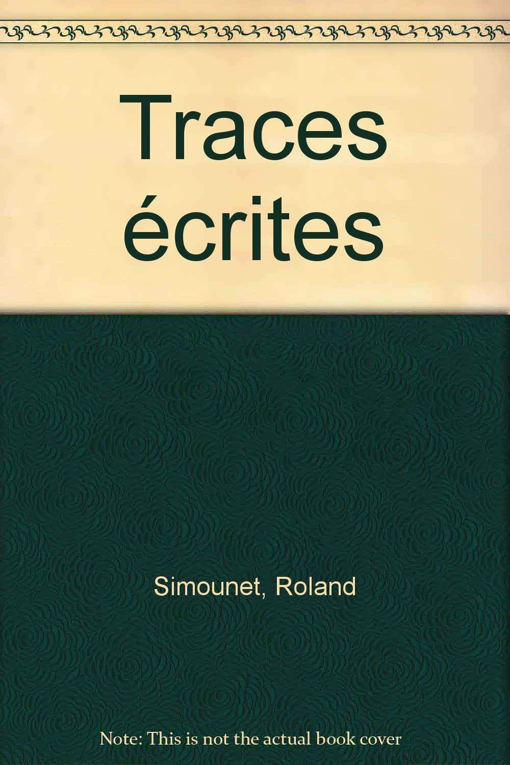Traces écrites Books