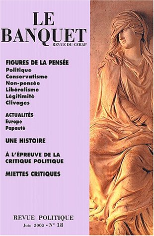 Le Banquet, N° 18 Juin 2003 : Figures de la pensée book