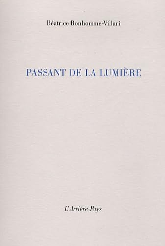 Passant de la lumière book