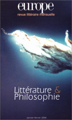 Europe, n° 849-850. Littérature-philosophie Essays & Short Stories