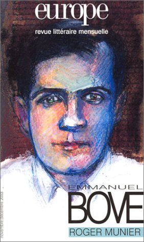 Europe 2003, numéro 895-896 : Emmanuel Bove book