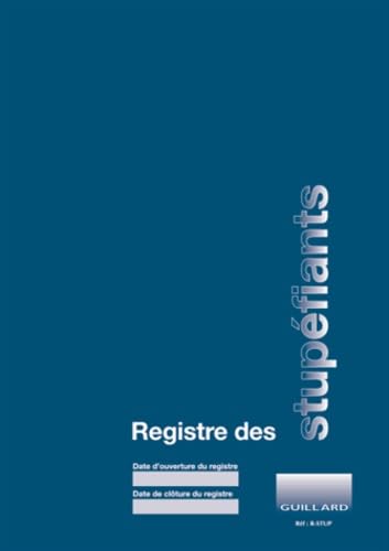 Registre comptable des stupéfiants en pharmacie book