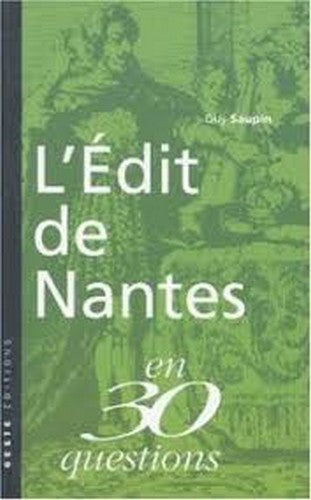 L'Edit de Nantes en 30 questions book