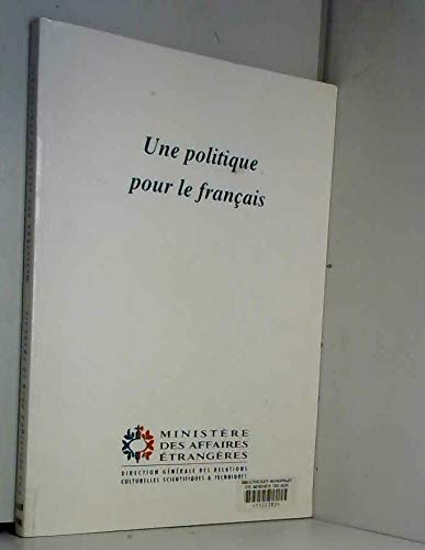 Une politique pour le français book