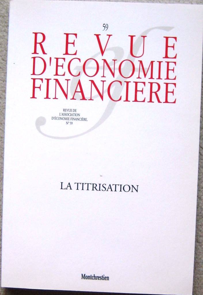 Revue Economie Financiere n°59 book