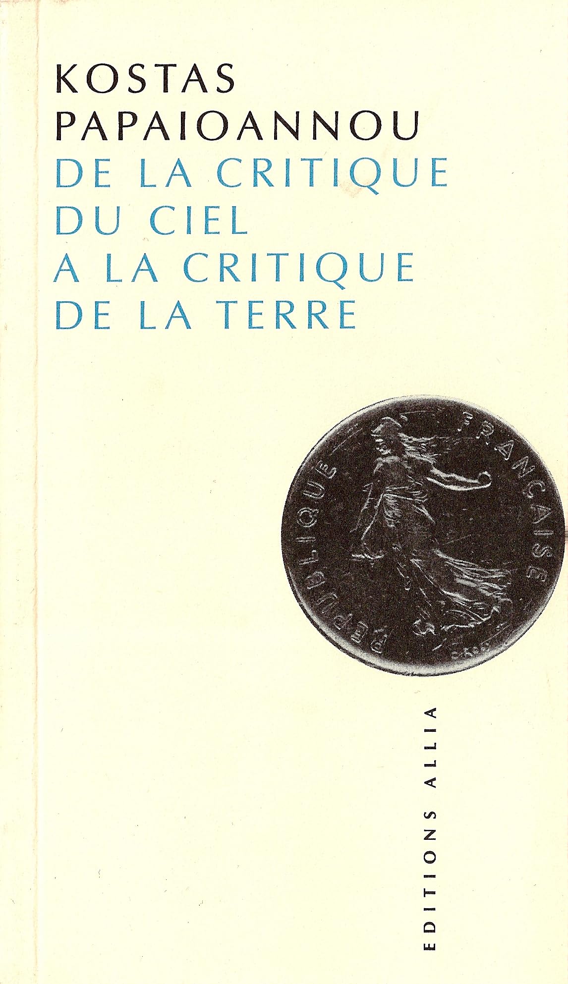 De la critique du ciel à la critique de la terre book