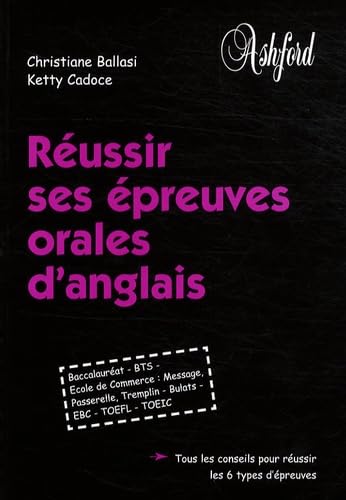 Réussir ses épreuves orales d'anglais Books