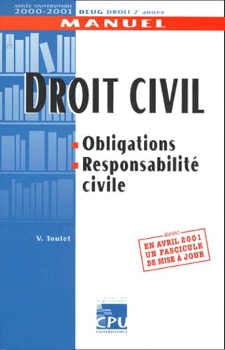 Droit civil.: Obligations, Responsabilité civile, Edition 2000-2001 book
