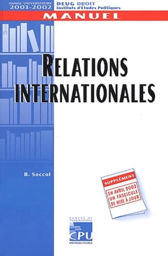 Relations internationales : Deug droit, année universitaire 2001-2002 book