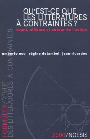 Qu est ce que des littératures a contraires avant ailleurs et autour de l oulipo ? book