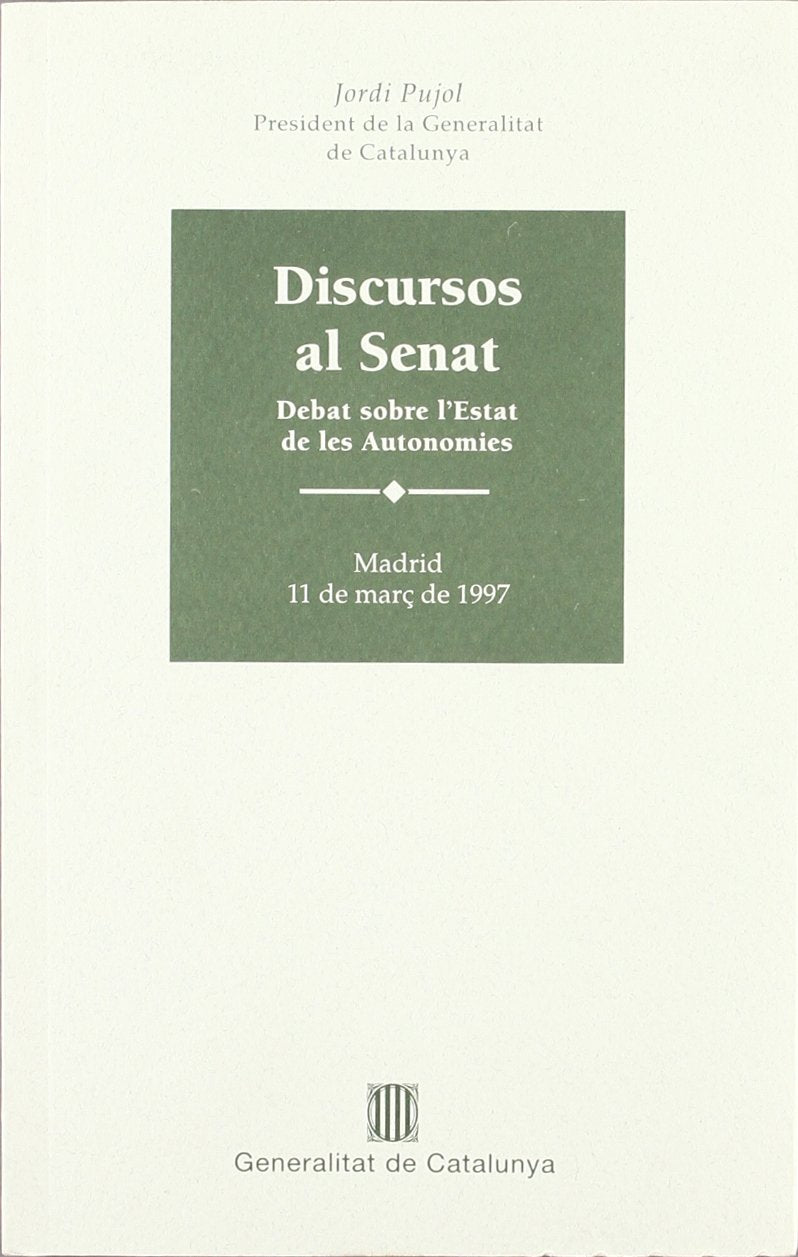 Discursos al Senat. Debat sobre l'Estat de les autonomies book