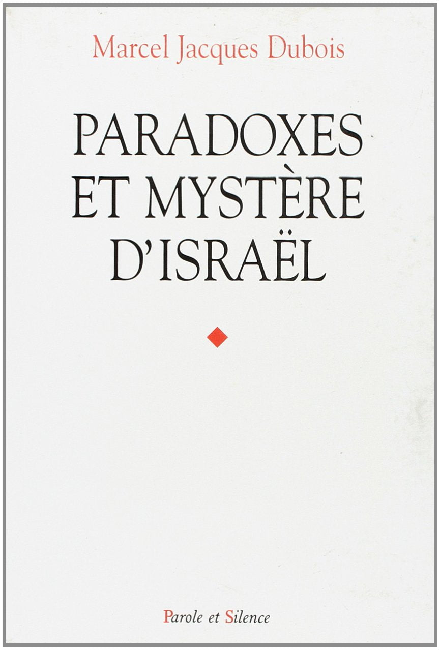 paradoxes et mystere d israel book