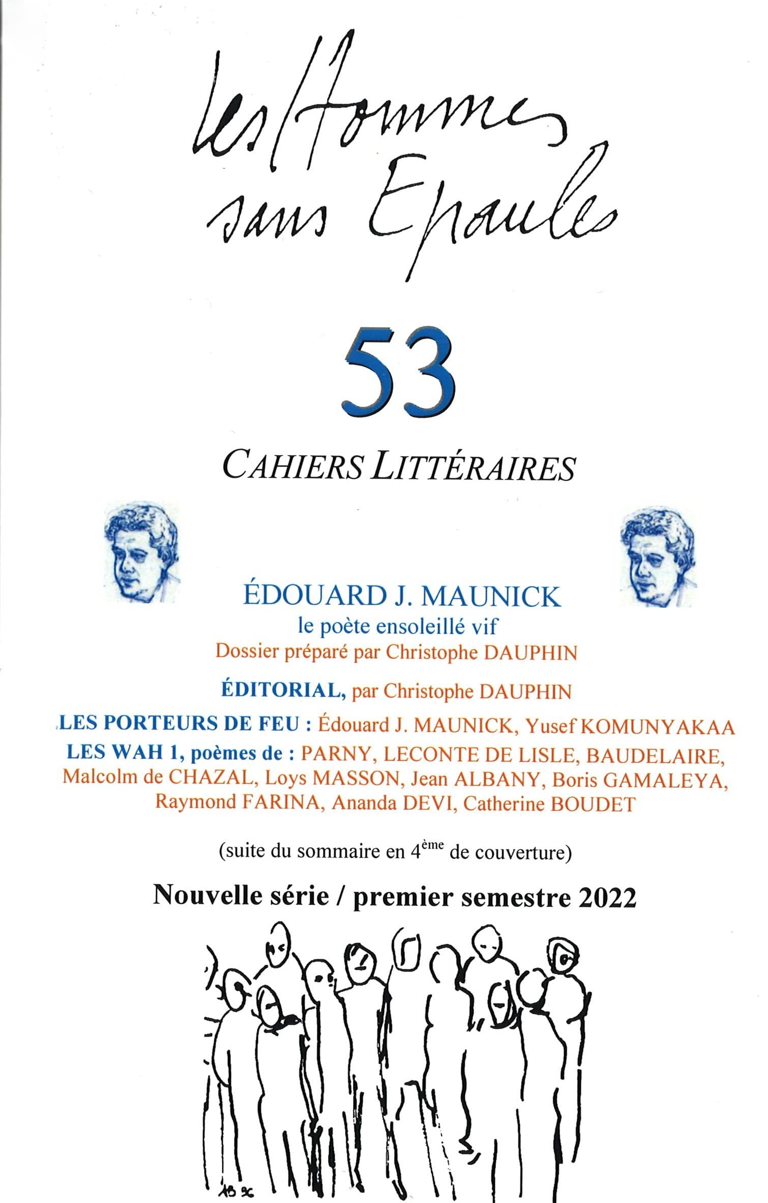 Les Hommes sans Épaules n°53, Dossier Édouard J. MAUNICK, le poète ensoleillé vif book