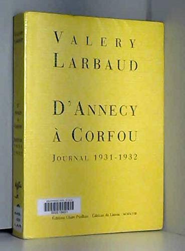 D'Annecy à Corfou : journal 1931-1932 book