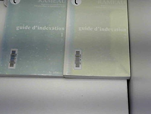 Guide D'Indexation Rameau 2 Volumes. 5eme Edition 1999 Books