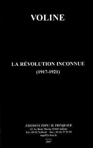 La révolution inconnue (1917-1921) (NED 2013) Books