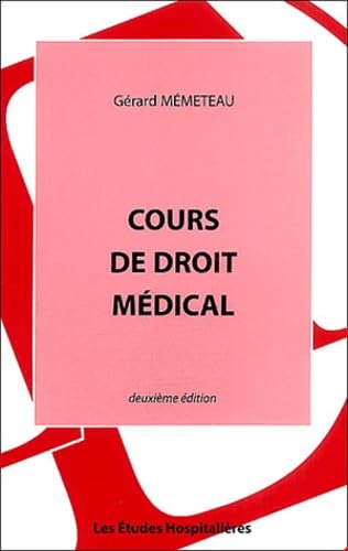 Cours de droit médical book