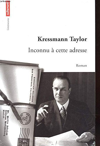 INCONNU A CETTE ADRESSE Contemporary literature