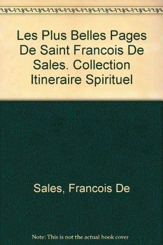 Les plus belles pages de saint François de Sales Books
