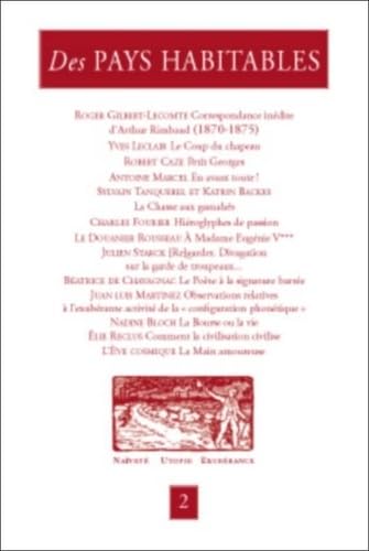 Des PAYS HABITABLES N° 2 OCTOBRE 2020: Naïveté - Utopie – Exubérance book