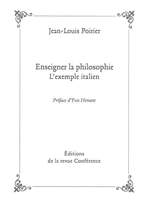 Enseigner la philosophie : L'exemple italien book