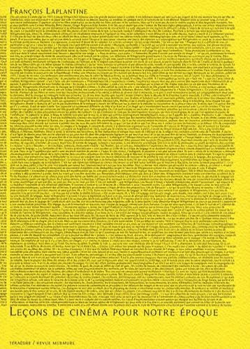 Leçons de cinema pour notre époque book