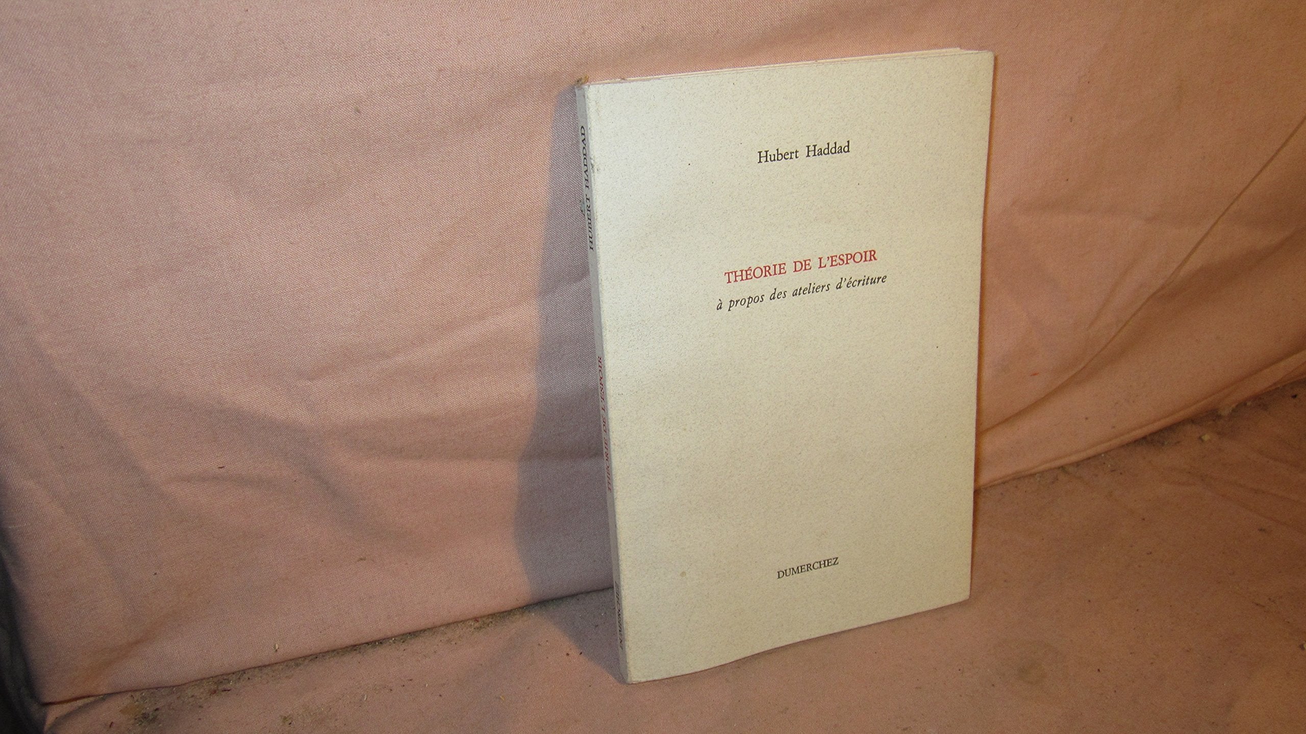 Théorie de l'Espoir: A Propos des Ateliers d'Ecriture Essays & Short Stories