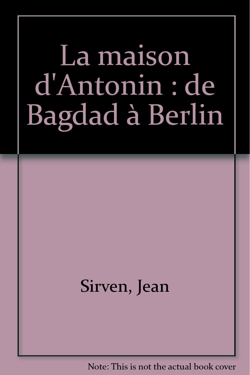 La maison d'Antonin : de Bagdad à Berlin book