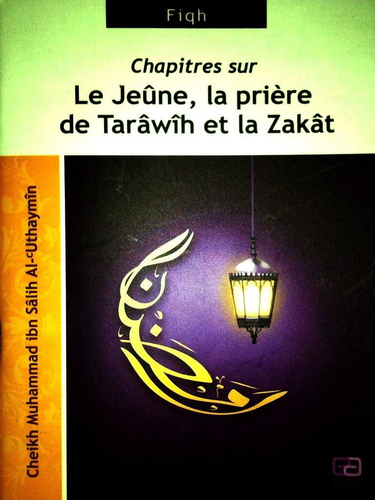 chapitre sur le jeune, la priere de tarawih et la zakat book