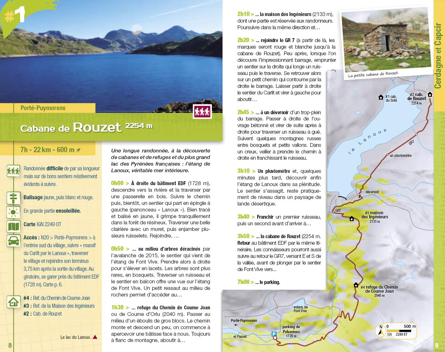 Cabanes et refuges: 25 randos, 129 cabanes, Pyrénées-Orientales book