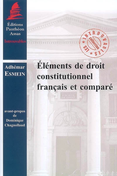 Product Image: Eléments de droit constitutionnel français et comparé