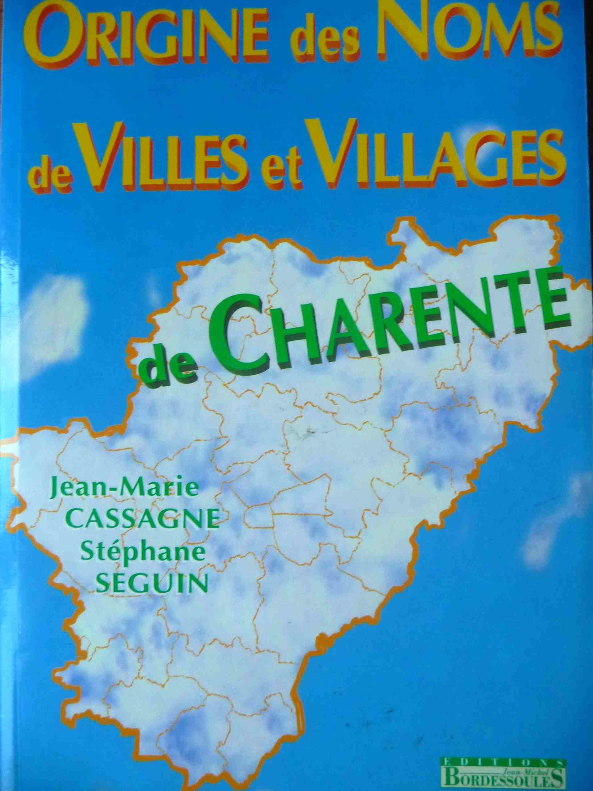 Origine Noms Villes et Villages en 16 Books