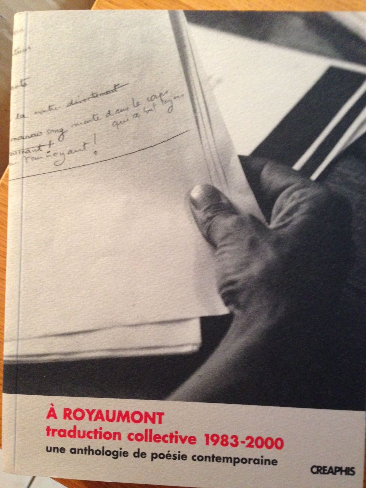 A Royaumont, traduction collective : une anthologie de la poésie contemporaine Books