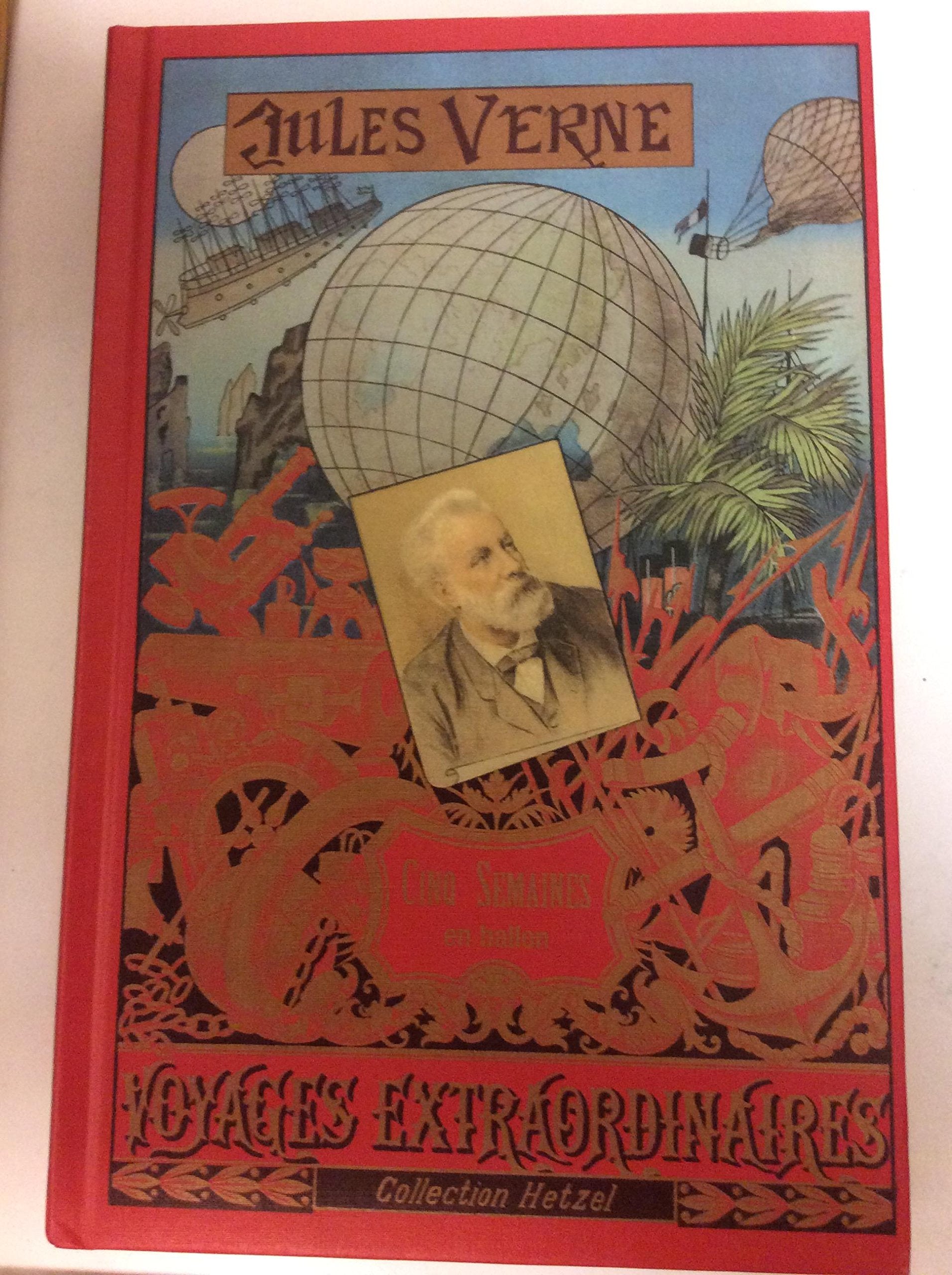 Cinq semaines en ballon Jules Vernes Voyages Extraordinaires collection Hetzel Books