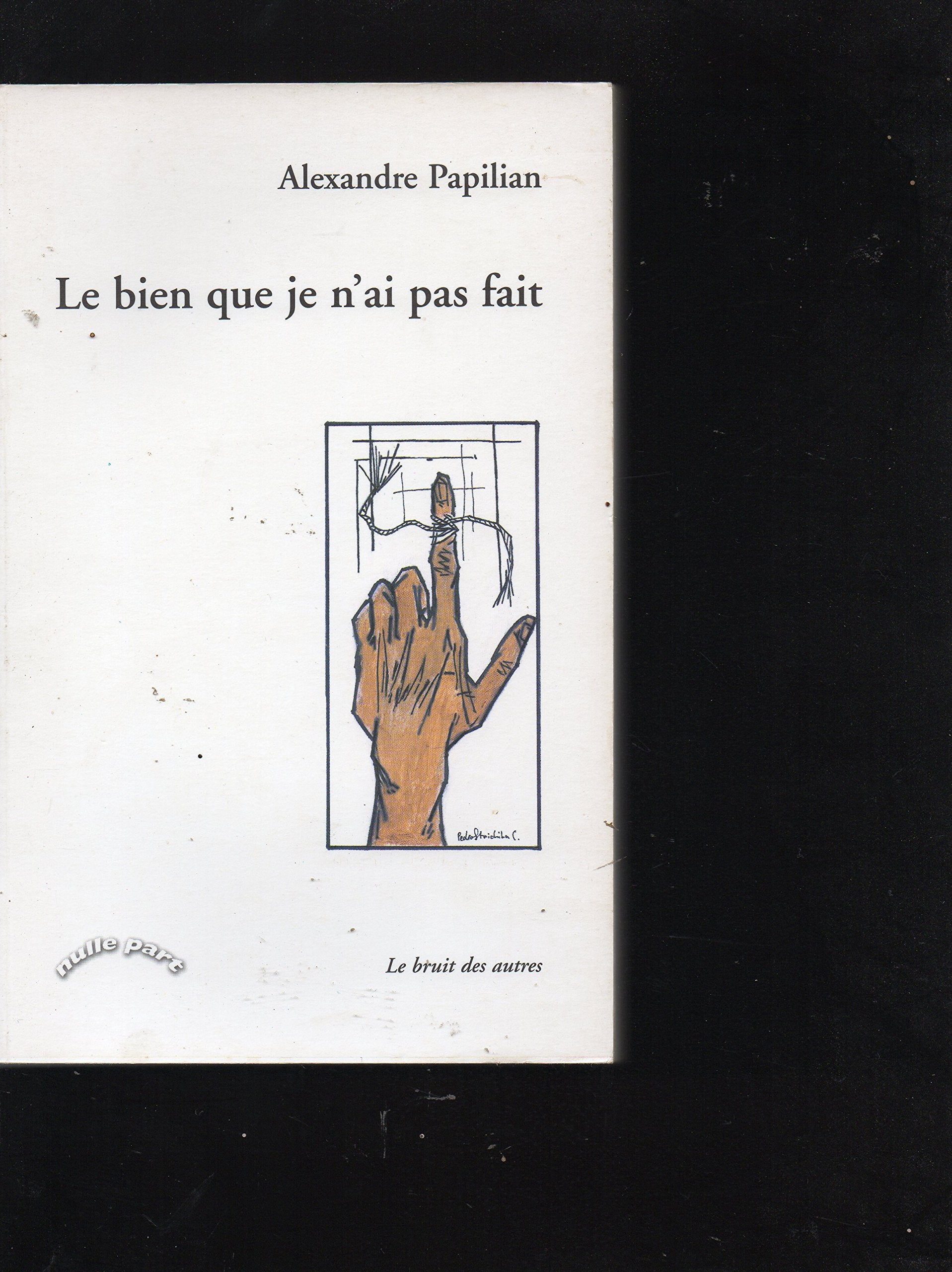 le bien que je n'est pas fait book