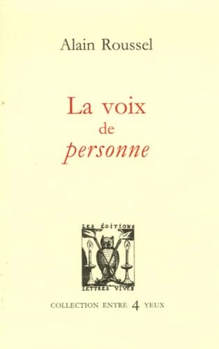 Product Image: La voix de personne