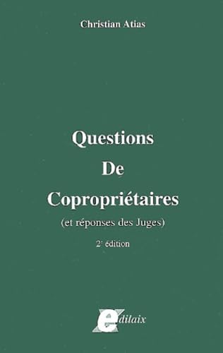 Questions de copropriétaires (et réponses des juges) book