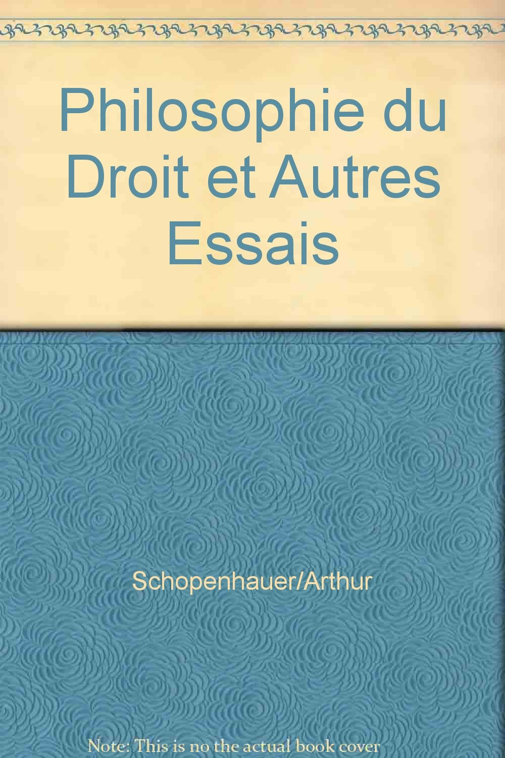 Philosophie du droit et autres essais book