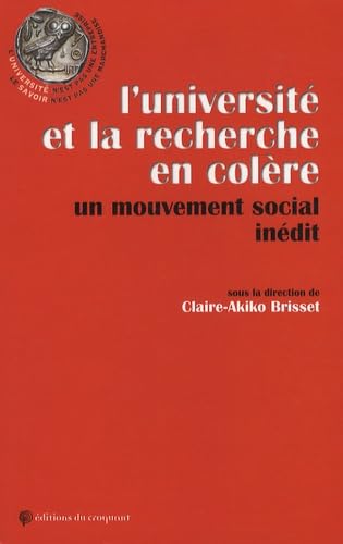 L'université et la recherche en colère : Un mouvement social inédit book