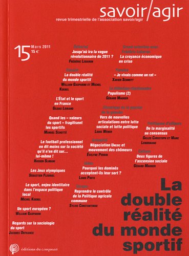 Revue Savoir/Agir n° 15 book