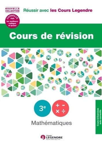 Cours de révision Mathématiques 3e: Leçon et exercices Books